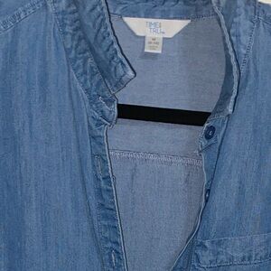 Time and Tru Light Blue Sleeveless Top